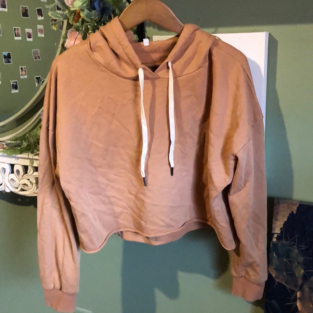 Womens mustard cropped sweater in size medium